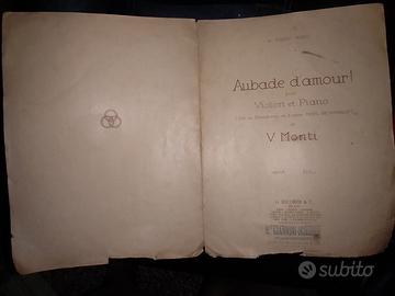 aubade d'amour! monti fr 5 ricordi completo delle