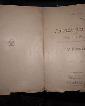 aubade d'amour! monti fr 5 ricordi completo delle