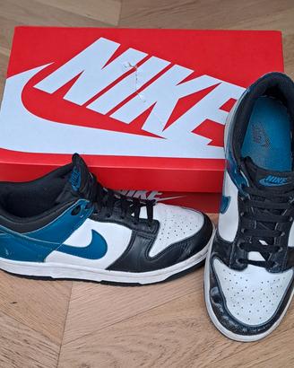 Scarpe Nike Dunk Low blu - nero, n. 39