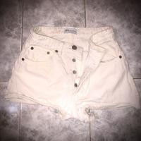 Pantaloni ZARA jeans short bianchi