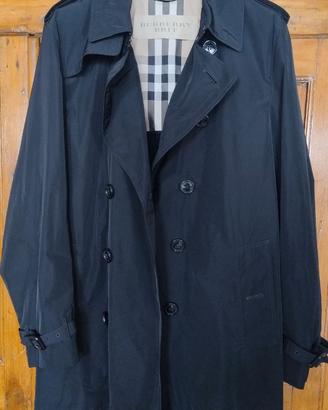 Burberry impermeabile Trench uomo nero XXL
