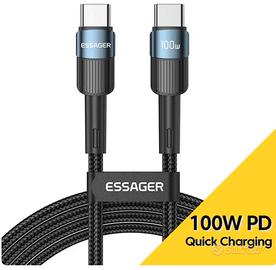 cavo usb tipo C carica rapida Essager 2 metri 100w