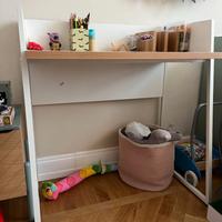 Scrivania moderna bianco/legno