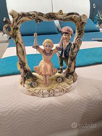 Scultura originale Capodimonte "N"