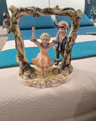 Scultura originale Capodimonte "N"