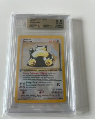 Snorlax 27/64 1 Prima Edizione Jungle Italiano