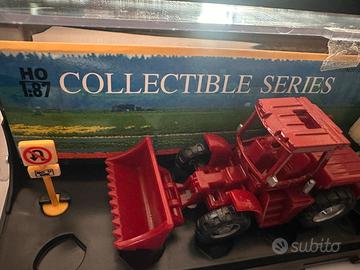 Modellino Ruspa con carro  H0 1/87 diorama trenino