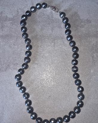 collana in perle e oro
