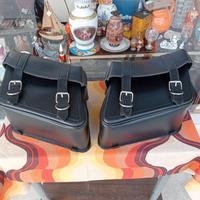 borse laterali Moto Guzzi 750 V7. ecopelle