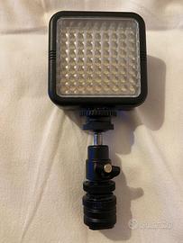 Led video light-faretto portatile per video e foto