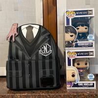 Funko pop e Loungefly Netflix Wednesday e Enid