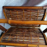 Porta riviste in legno vintage