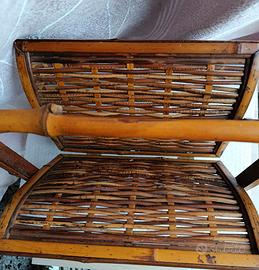 Porta riviste in legno vintage