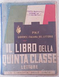 Il libro della V classe, periodo fascista