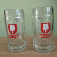 coppia di boccali da birra Spaten Munchen