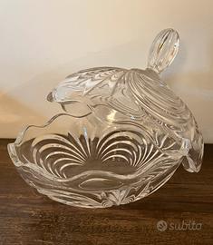 Porta-caramelle vintage in cristallo