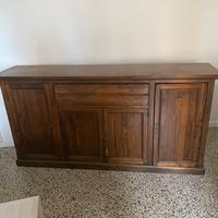 credenza in legno massello bassa