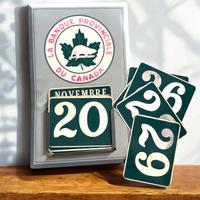 Calendario perpetuo vintage Canada anni 60