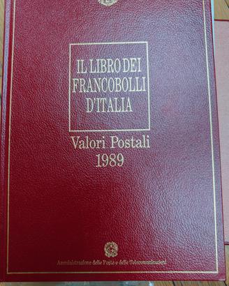 libro francobolli d'Italia 1989