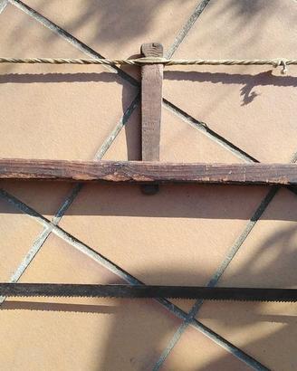 sega in legno da falegname VINTAGE tirante a corda