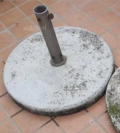 Piantana in cemento per ombrellone