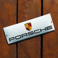 Tabella Insegna Smaltata PORSCHE Stemma Original