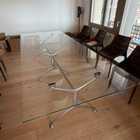 Tavolo cristallo alluminio Frame di Alias 300cm