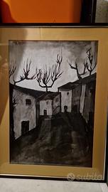 Quadro Guido Ragozzino paesaggio anni 70-80