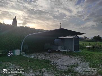 Pensilina ombreggiante per auto
