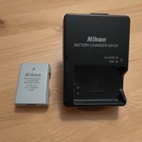 Caricabatterie Nikon MH-24 e batteria EN-EL14a