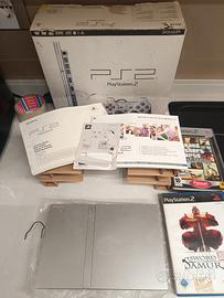 Playstation 2 slim silver boxata 