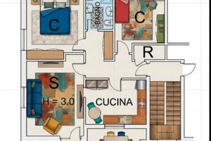 Appartamento con giardino