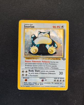Snorlax Holo - Carte Pokemon Set Jungle