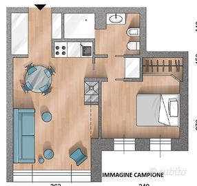 ROMA EST-Bilocale con POSTO AUTO e SPESE INCLUSE