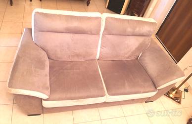 Divano Semi-nuovo in Alcantara bicolore