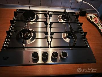 piano cottura BEKO easy clean 4 fuochi