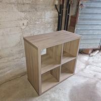 Scaffale, effetto noce grigio chiaro, 77x77 cm