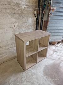 Scaffale, effetto noce grigio chiaro, 77x77 cm