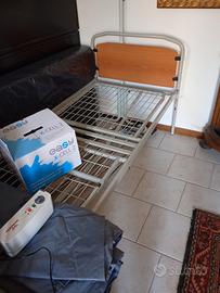 letto ortopedico elettrico con materasso antidec.