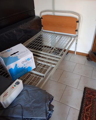 letto ortopedico elettrico con materasso antidec.