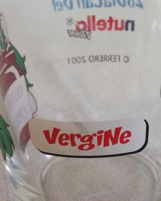 Bicchiere vetro collezione Nutella 2001