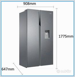 Frigorifero Heier doppia porta 90cm dispenser