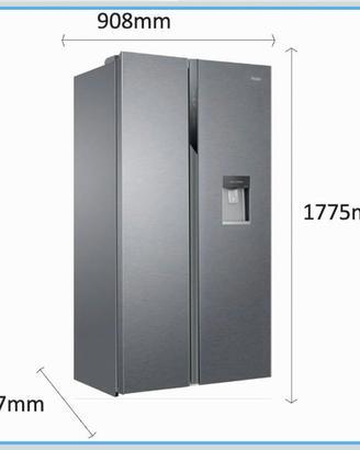 Frigorifero Heier doppia porta 90cm dispenser