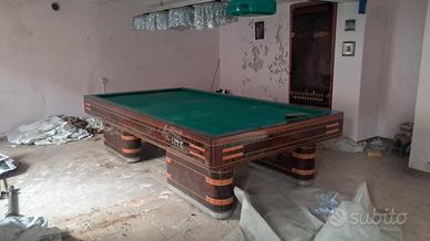 Biliardo Mari Mod. 14 Mondial – Senza buche + lamp