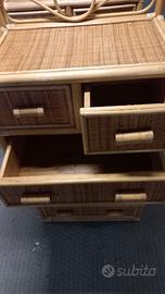 MOBILE LEGNO E RATTAN