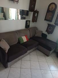 Divano letto con penisola