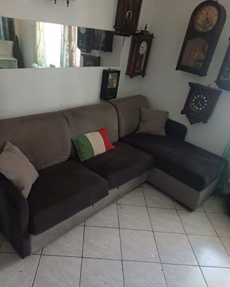 Divano letto con penisola