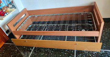 Letto singolo con letto estraibile