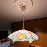 Lampadario vintage in vetro