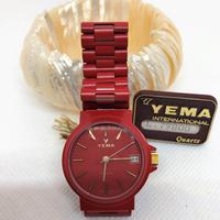 Yema orologio donna vintage metallo rosso